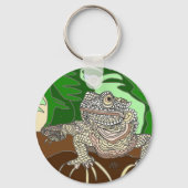 岩の上のイグアナ キーホルダー (裏面)