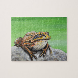 岩の上のカエル絵画たち ジグソーパズル