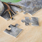 岩の上のカエル絵画たち ジグソーパズル (側面)