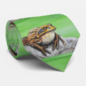 岩の上のカエル絵画たち ネクタイ (ロール)