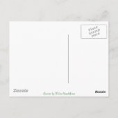 岩の上のガータースネーク ポストカード (裏面)