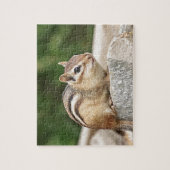 岩の上のチムンク ジグソーパズル (縦)