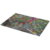 岩の上の仏画 カッティングボード (角)