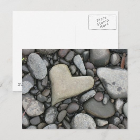 岩の上の愛 ポストカード (正面/裏面)