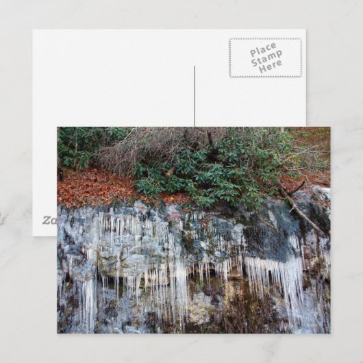 岩の上の氷 ポストカード (正面/裏面)