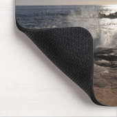 岩の上の波 マウスパッド (コーナー)
