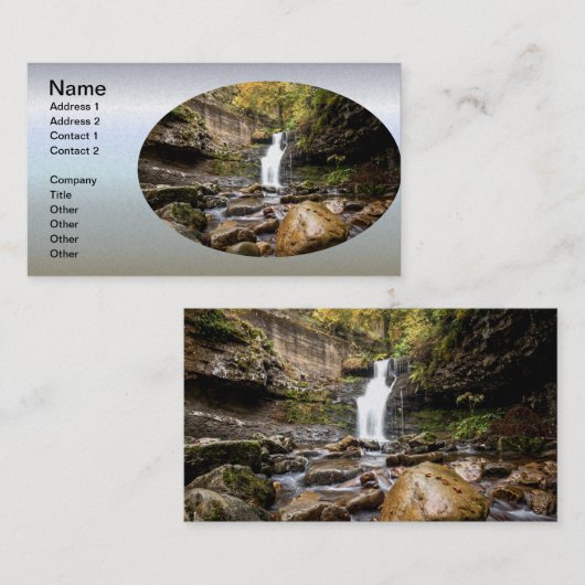 岩の上の滝 名刺 (正面/裏面)