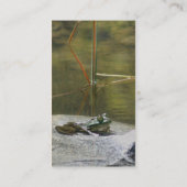 岩の上の蛙 – 自然写真名刺 名刺 (裏面)