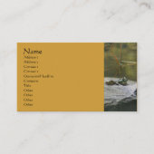 岩の上の蛙 – 自然写真名刺 名刺 (正面)