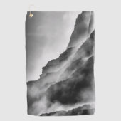 岩の上の霧 ゴルフタオル (正面)