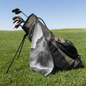 岩の上の霧 ゴルフタオル (グリーン)