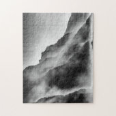 岩の上の霧 ジグソーパズル (縦)