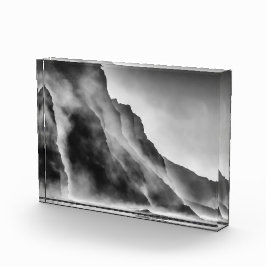 岩の上の霧 フォトブロック