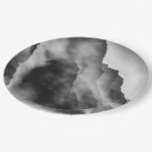 岩の上の霧 ペーパープレート (アングル)