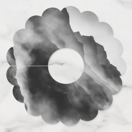 岩の上の霧 ワイングラスタグ (正面)