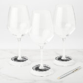 岩の上の霧 ワイングラスタグ (セット)