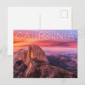 岩の上を沈む太陽 ポストカード (正面/裏面)