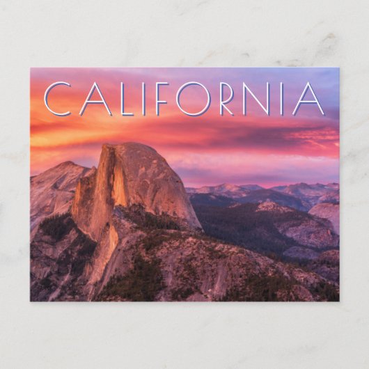 岩の上を沈む太陽 ポストカード (正面)