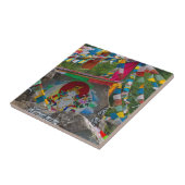 岩の上絵画の仏教徒 タイル (側面)