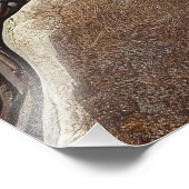 岩の中で絶滅した鳥の化石 – AI Art フォトプリント (角)