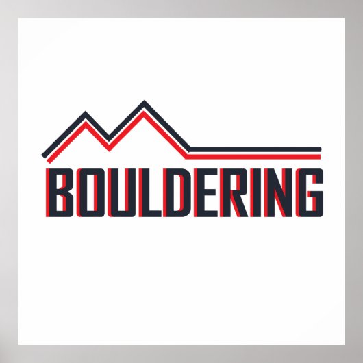 岩の付いた ポスター (正面)