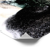 岩の多いビーチ ポスター (角)