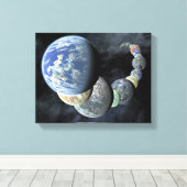 岩の多い地上世界 キャンバスプリント (インサイチュ (ウッドフロア))