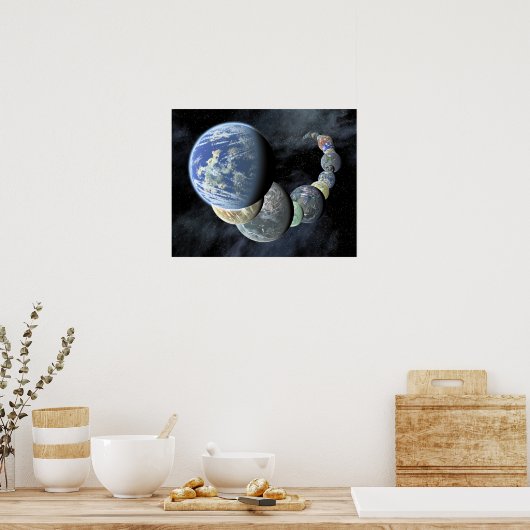 岩の多い地上世界 ポスター (キッチン)