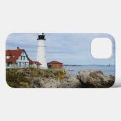 岩の多い海岸のポートランド・ヘッドライト灯台 Case-Mate iPhoneケース (裏面 (横))