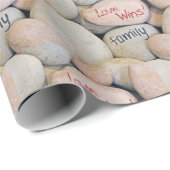 岩の家族のサイン ラッピングペーパー (ロールコーナー)