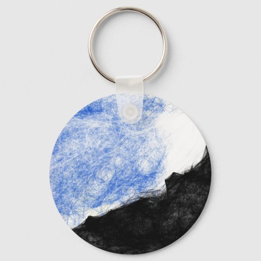 岩の山と夢 キーホルダー (正面)