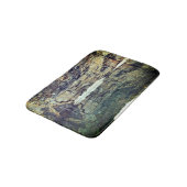 岩の崖の壁の反射の池3自然 バスマット (アングル)