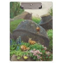 岩の庭のカタツムリ(H.A. Brendekilde)