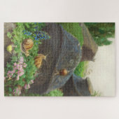 岩の庭のカタツムリ(H.A. Brendekilde) ジグソーパズル (横)