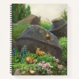 岩の庭のカタツムリ(H.A. Brendekilde) ノートブック