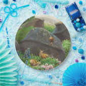 岩の庭のカタツムリ(H.A. Brendekilde) ペーパープレート (パーティー)