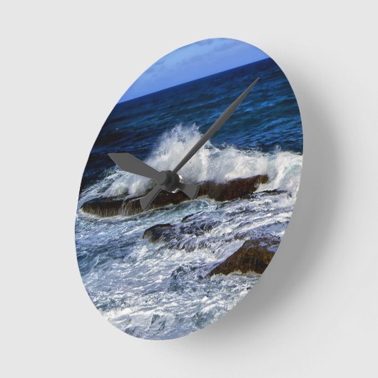 岩の形成のラウンドクロック上のクラッシュ波 ラウンド壁時計 (傾斜)