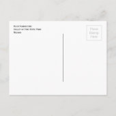 岩の形成、ネバダ州の谷の火災州公園 ポストカード (裏面)