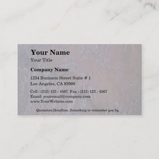 岩の微無地の妙な 名刺 (正面)