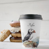 岩の水の色のパフィン、カスタム 紙コップ