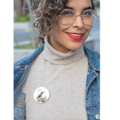 岩の水の色のパフィン、カスタム 缶バッジ