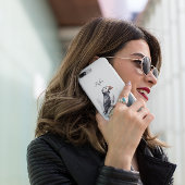 岩の水の色のパフィン、カスタム Case-Mate iPhoneケース