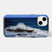 岩の波打ち際ケース iPhoneケース (裏面横)