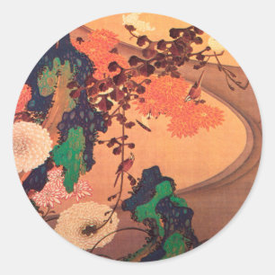 岩の流れによる菊（1760年） ラウンドシール