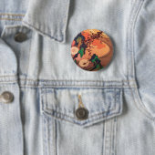 岩の流れによる菊（1760年） 缶バッジ (インサイチュ)