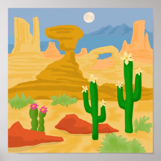 岩の砂漠 ポスター (正面)