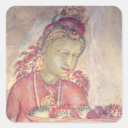 岩の砦から雲の上に浮かぶ水路が スクエアシール (正面)