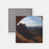 岩の窓からアーチの繊細なアーチ マグネット (正面/裏面)