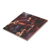 『岩の聖母』（いわのせいぼ）、レオナルド・ダ・ヴィンチの作品 タイル (側面)