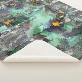 岩の色、ミントグリーンからグレーの主 シェルパブランケット